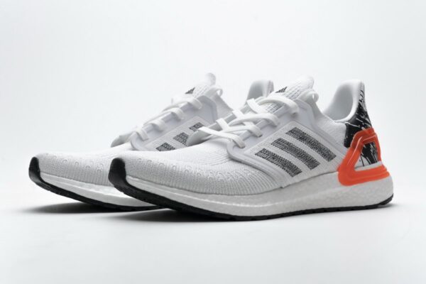 EG0699 adidas Ultra BOOST 20 Splatter White Black - Image 6