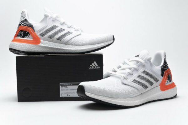 EG0699 adidas Ultra BOOST 20 Splatter White Black - Image 2
