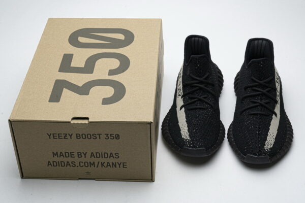 BY1604 Adidas Yeezy Boost 350 V2 Core Black-White Real Boost - Image 2